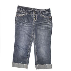 Maurices Dark Blue Ankle Jeans